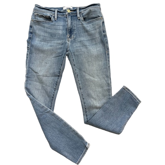 Frame Le Skinny De Jeanne Crop straight leg Jeans Size 27 - Picture 4 of 8